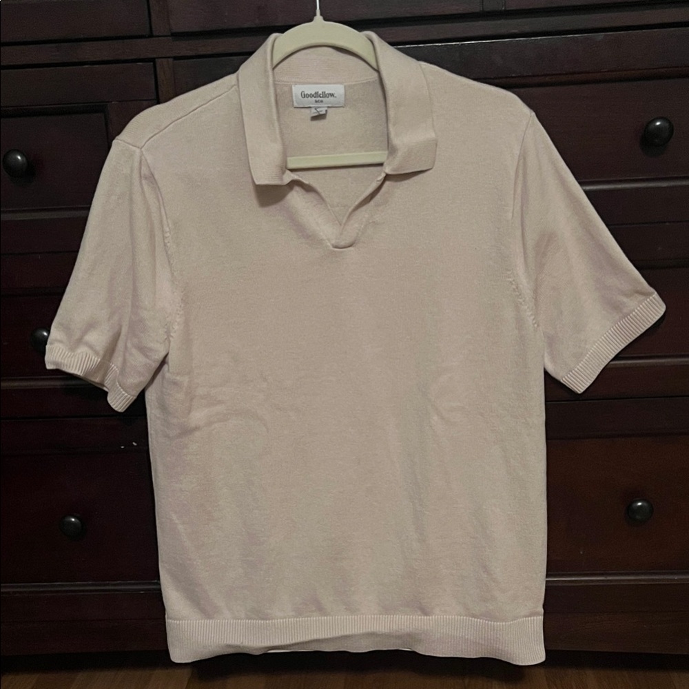 Goodfellow & Co Men's Light Tan Polo Shirt